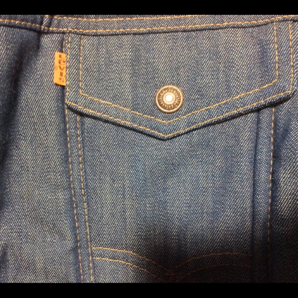 Rare Vntg Levi Ski Denim Jacket Junior 13/14 Lge - Picture 2 of 5